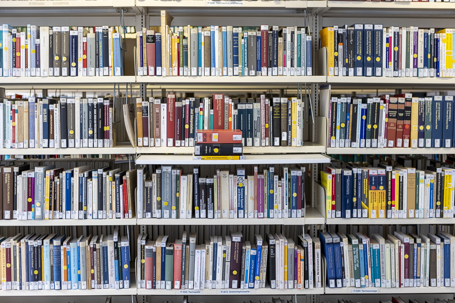Bücherregal, Bücher, Bibliothek