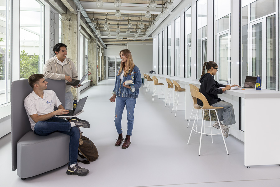 Viadrina Studierende im Coworking Space
